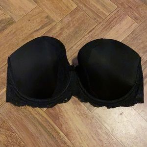 VS dream angels strapless bra in black